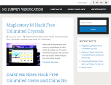 Tablet Screenshot of nosurveycheats.com